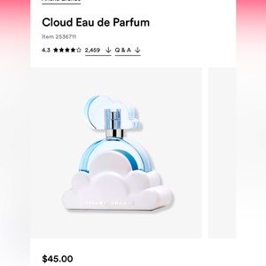 Brand new never been used. 0.25 oz Eau de Perfume Cloud by Ariana Grande.